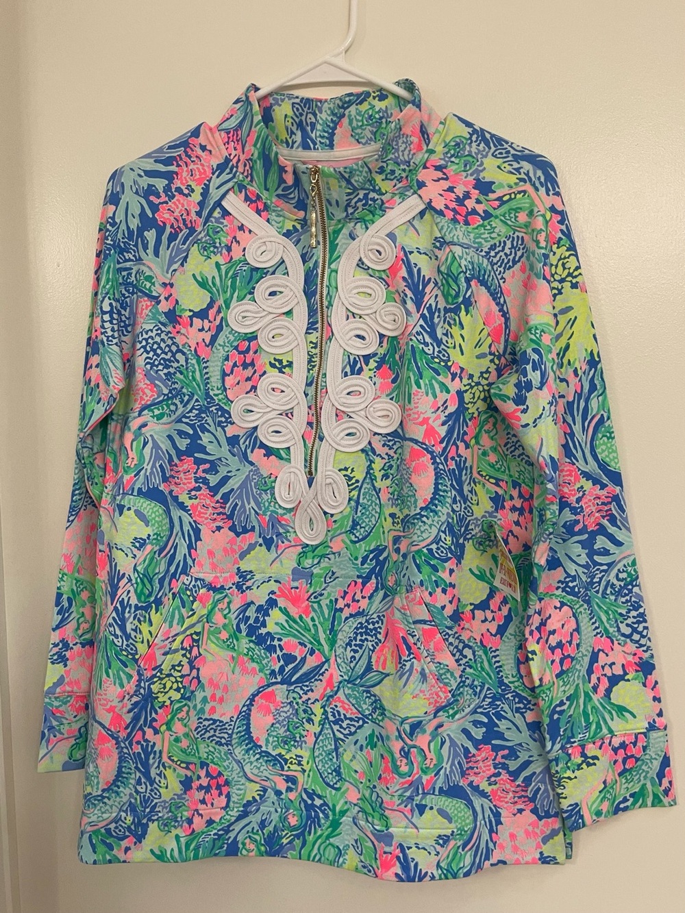 Lilly Pulitzer Skipper Popover Mermaids Cove NWT Size Small